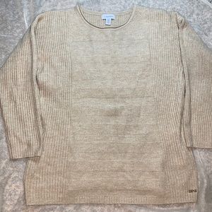 Calvin Klein beige sweater size large